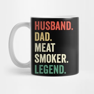 Husband Dad Meat Smoker Legend Grilling Dad Meat Smoking Mug